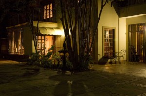 Evening view of reception area